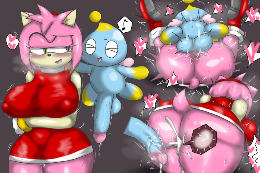 1boy 1boy1girl 1girls 1male after_sex after_vaginal amy_rose anthro anus ass balls big_ass big_balls big_breasts big_butt big_penis big_testicles big_thighs bigger_female blush bodily_fluids breasts chao_(sonic) circumcised clothed clothing creampie cum cum_drip cum_in_pussy cum_inside cum_leak cum_leaking ear edit edited enigi09 erect_nipples erect_penis erection eyebrows eyelashes eyes eyes_half_open eyes_open eyess_closed female hair heart impregnation large_penis larger_female larger_penetrated legs legs_up male male/female mammal mating_press mouth_open musical_note nipples penetration penis pink pink_body pink_hair pink_skin pussy pussy_juice quills sega sex shoes size_difference small_but_hung smaller_male sonic_(series) sonic_adventure sonic_cd sonic_the_hedgehog_(series) speech_bubble sperm_cell sweat tail testicles text tongue url vaginal_penetration wings