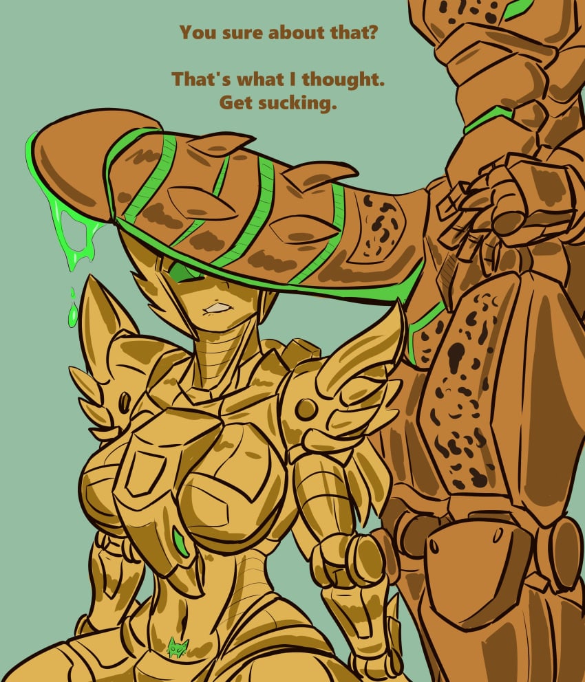 1boy 1girls airazor alien_genitalia armor armored_female cheetor cum cybertronian dialogue eukarian female green_cum honooafterdark imminent_netorare imminent_ntr imminent_oral imminent_sex lip_biting male maximal maximals netorare ntr penis penis_out robot robot_genitalia robot_girl spiked_penis text transformers transformers_rise_of_the_beasts