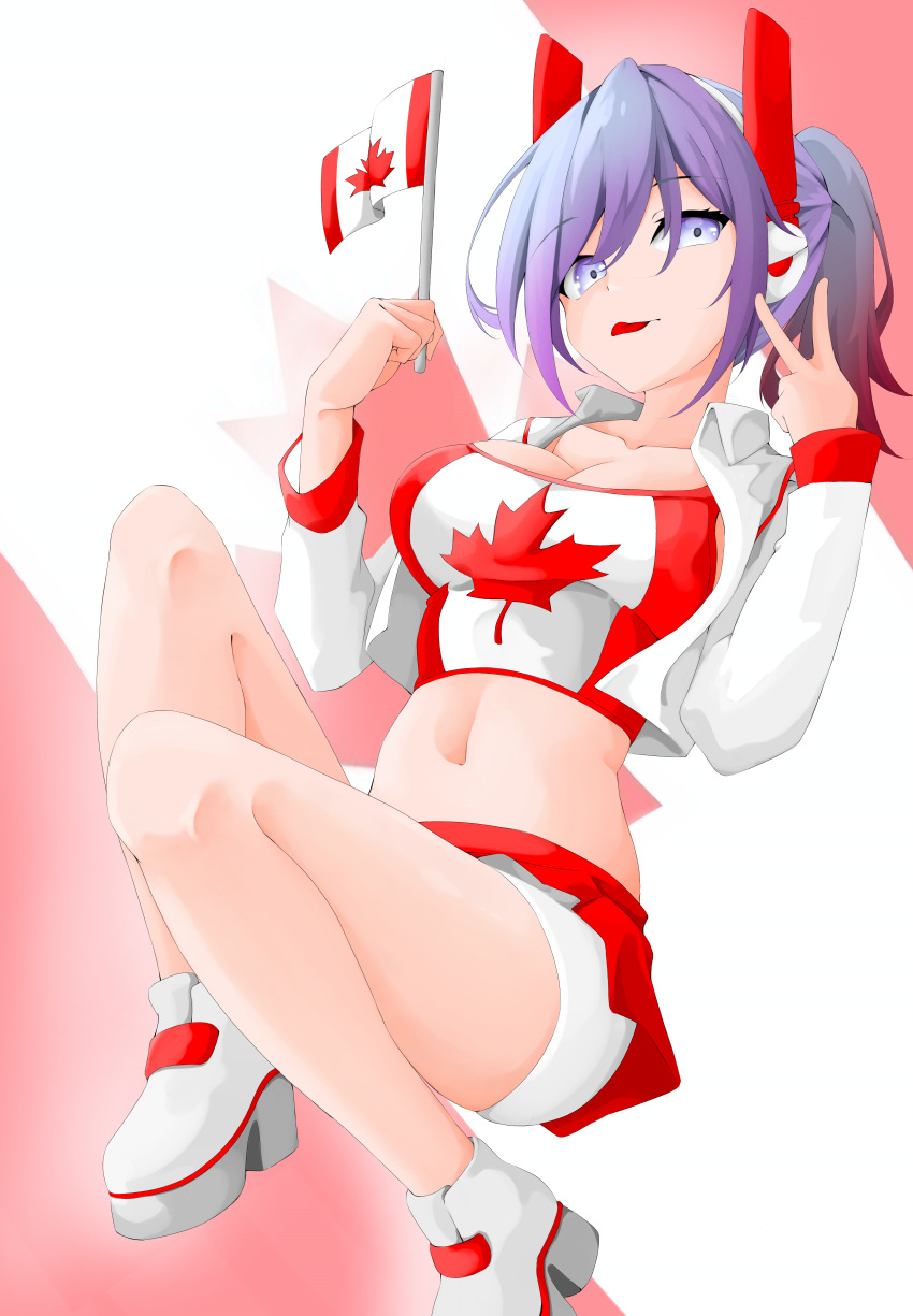 breasts canada ezra_(dinosaury) indie_virtual_youtuber short_dress virtual_youtuber vtuber vtuberfanart