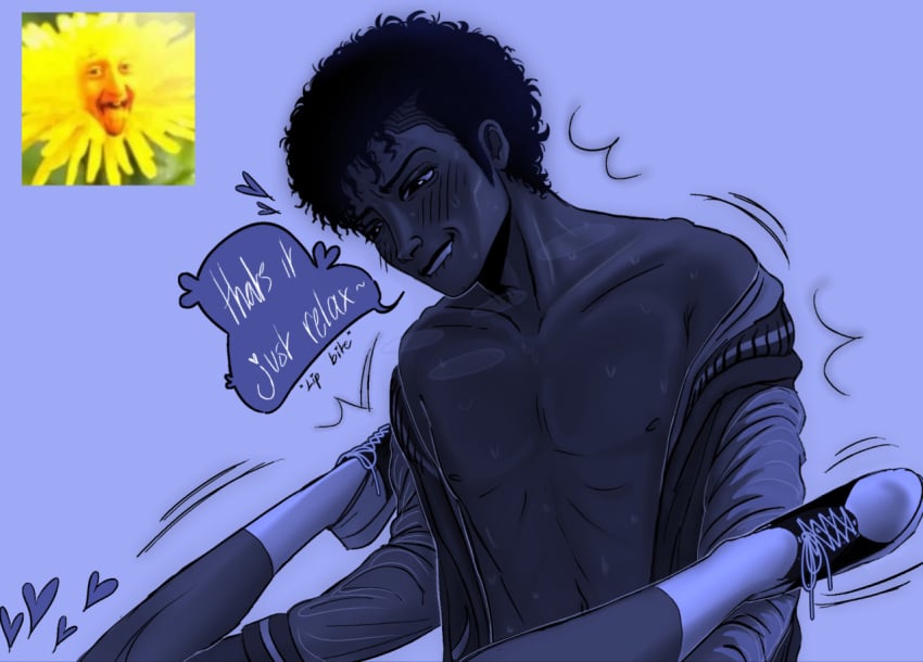 Biting Own Lip Rule 34 Image