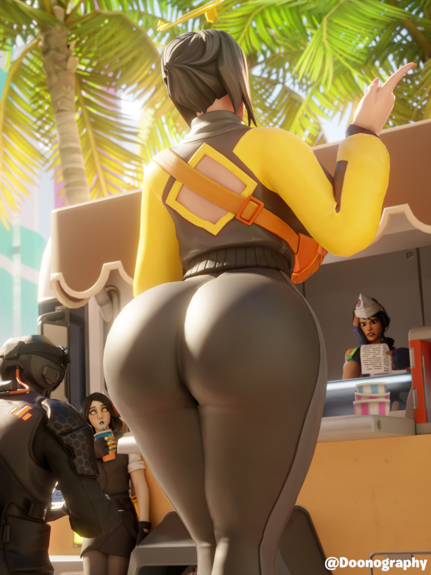 3d ark_(fortnite) ass ass_focus back_view beach behind_view big_ass big_butt blender bubble_ass bubble_butt butt_focus caked_up d'ark_(fortnite) doonography fat_ass female female_focus fortnite fortnite:_battle_royale giantess halo hips huge_ass huge_butt leggings leggings_down male marigold_(fortnite) outdoors palm_tree round_ass round_butt short_hair size_difference supersonic_(fortnite) tall taller_female taller_girl thick thick_thighs thin_waist tight_clothing wide_hips