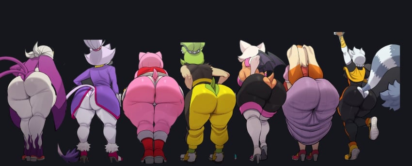 amy_rose big_ass big_breasts big_butt blackwhiplash blaze_the_cat edit green_fur grey_fur huge_ass huge_breasts orange_fur pink_fur purple_fur rouge_the_bat sonic_(series) sonic_the_hedgehog_(archie) sonic_the_hedgehog_(idw) sonic_the_hedgehog_(series) surge_the_tenrec tangle_the_lemur vanilla_the_rabbit wave_the_swallow white_fur