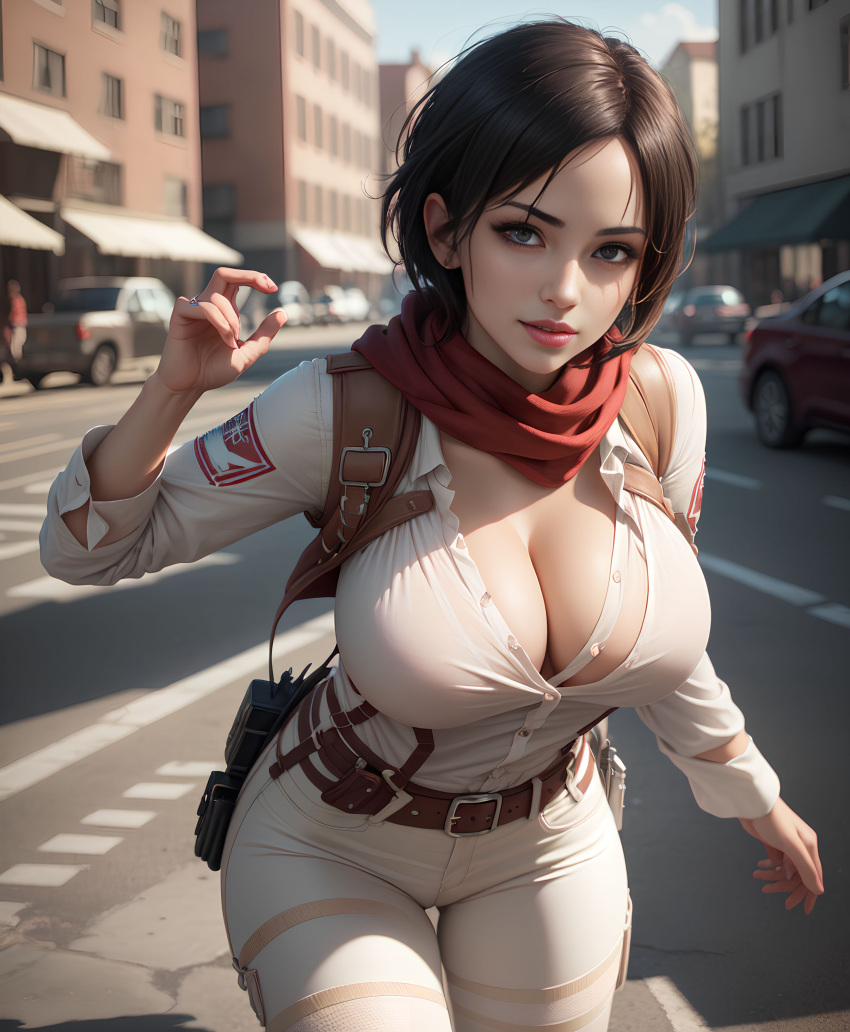 Mikasa Ackerman (Attack On Titan) Rule 34 Image