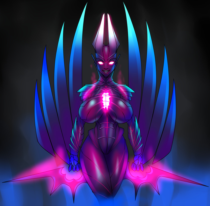 big_breasts breasts curvy dota_2 female female_only lewdreaper looking_at_viewer rule_63 tagme terrorblade