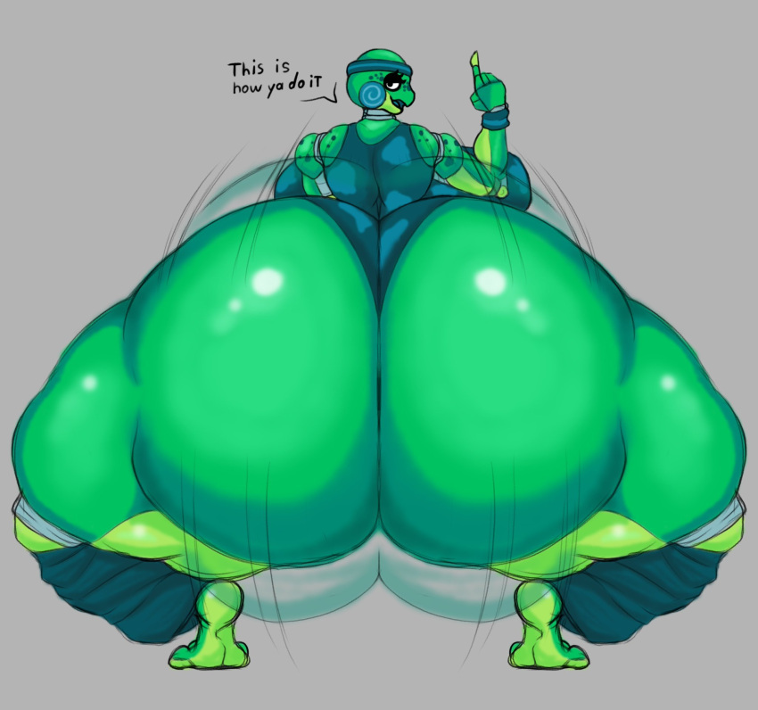 animatronic artist_request ass huge_ass hyper_ass onomatopoeiaono_(copyright) original original_character rana_the_frog_(onomatopoeiaono) source_request twerking