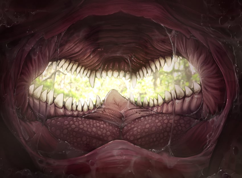 dinosaur inside_mouth maw minuette mouth reverse_mouth_shot spinosaurus tagme tongue vore