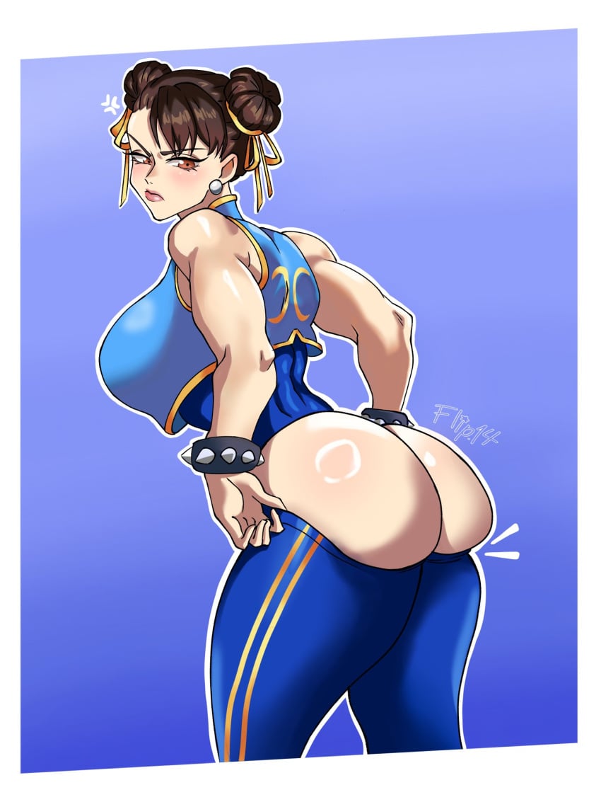 2d ass bubble_butt capcom chun-li chun-li_(street_fighter_alpha) flip.14 street_fighter street_fighter_alpha tagme wardrobe_malfunction