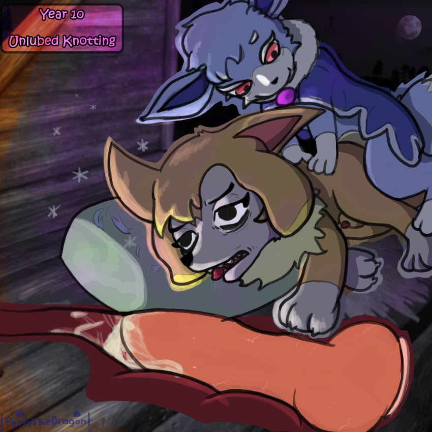 1:1 absurd_res anal animal_genitalia bed bodily_fluids canid canine canis cape clothing cum domestic_dog dream drooling drugged fluffy forced fox fur furniture genital_fluids genitals hair hi_res humping insomnia internal knot knotting lamball lore male male/male mammal mau_(pal) mind_break moon night nox_(pal) orb pain pal_(species) palworld penetration penis pillow pocketpair poofythedragon rape saliva sex sheath sleeping story substance_intoxication time time_dilation tired torture vixy_(pal)