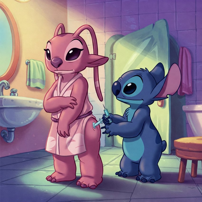 ai_generated bunda injection stitch stitch_(lilo_and_stitch) tagme