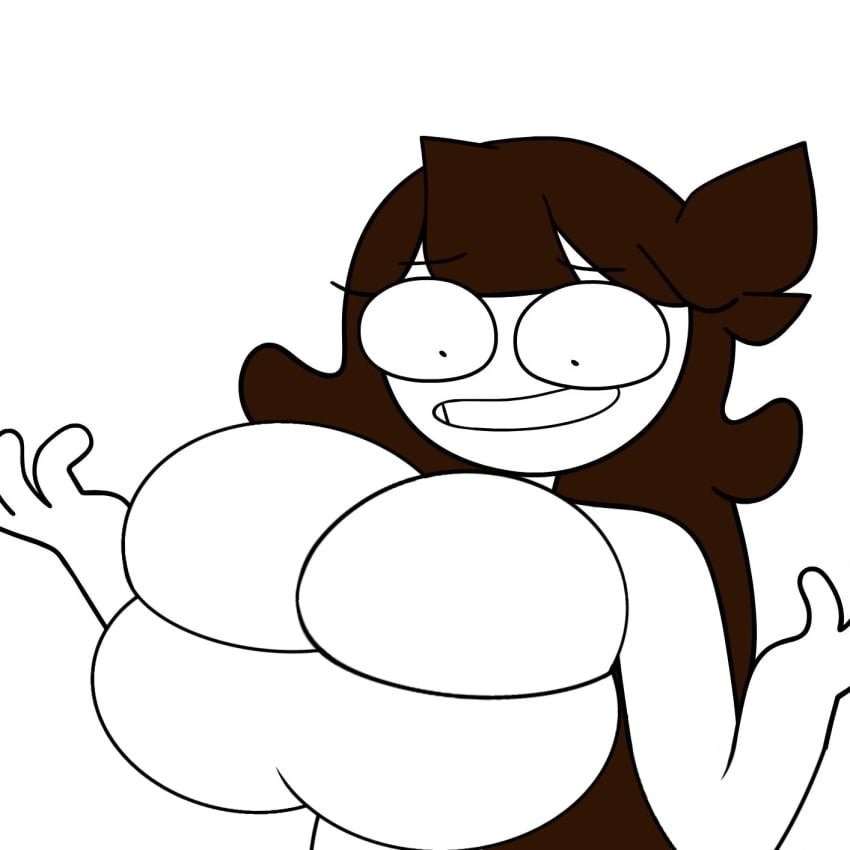 1girls accurate_art_style alternate_breast_size big_breasts breast_expansion breasts brown_hair croc338 edit female female_only huge_breasts humanoid jaiden jaiden_animations large_breasts massive_breasts solo solo_female top_heavy youtube youtuber