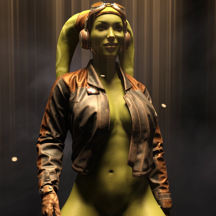 1girls 3d breasts drinkerofskies female female_only hera_syndulla hi_res jacket solo star_wars