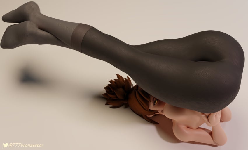 1girl 1girls 3d 3d_(artwork) 777bronzestar brown_eyes brown_hair dota dota:_dragon's_blood dota_(series) dota_2 feet female female_only grey_pantyhose grey_socks halasana holding_back legs_together legwear legwear_only marci on_shoulders pantyhose raised_leg socks tagme thighs tits upside-down video_game video_game_character yoga yoga_pose