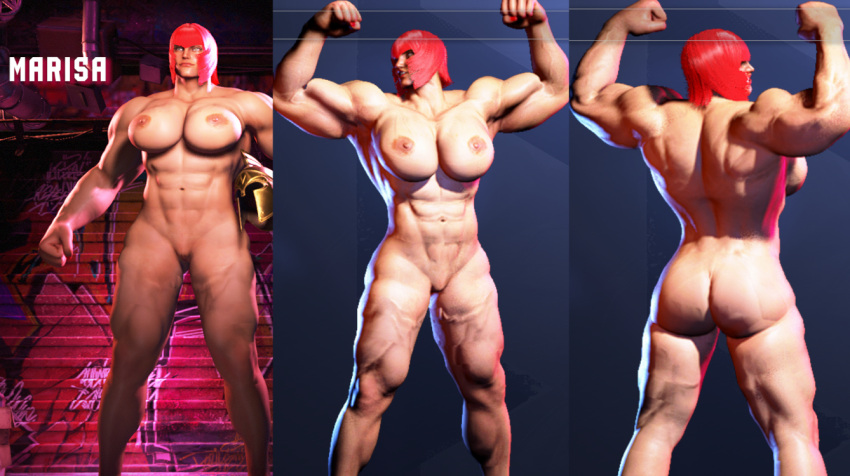 3d abs arms ass back back_view biceps big_ass big_breasts big_butt big_muscles breasts capcom casual completely_naked completely_naked_female completely_nude completely_nude_female female flex flexing flexing_bicep flexing_biceps flexing_both_biceps front front_and_back front_view human marisa_rossetti mod muscle muscles muscular muscular_abs muscular_arms muscular_ass muscular_back muscular_butt muscular_female naked nipples nude pale_skin red_hair short_hair six_pack street_fighter street_fighter_6