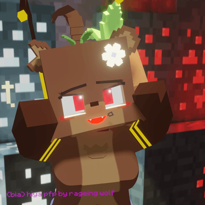 1girls 3d artist_name bear bee_costume bia_prowell_(slipperyt) blush breasts collar curvy curvy_body curvy_figure female female_focus happy horny_female humanoid large_breasts living_plushie microsoft mine-imator minecraft minecraft_(series) mojang outside plushie png rageing_wolf red_eyes smile tagme teddy_bear