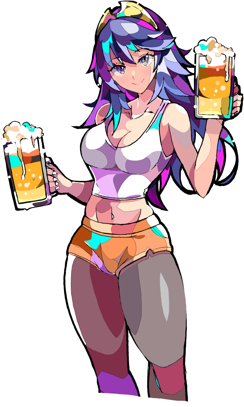 blue_hair drink enpe female female_only fire_emblem fire_emblem_awakening hooters lucina_(fire_emblem) medium_hair nintendo tagme white_skin