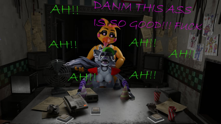 1futa 1girls 3d breasts cum cum_in_pussy cum_inside curvy curvy_body curvy_female curvy_figure doggy_style female female_penetrated five_nights_at_freddy's five_nights_at_freddy's:_security_breach five_nights_at_freddy's_2 fnaf from_behind from_behind_position futa/female futa_on_female futanari holding_tail large_breasts moan moaning moaning_in_pleasure png rageing_wolf roxanne_wolf_(fnaf) scottgames sex sideboob tagme tongue tongue_out toy_chica_(fnaf)