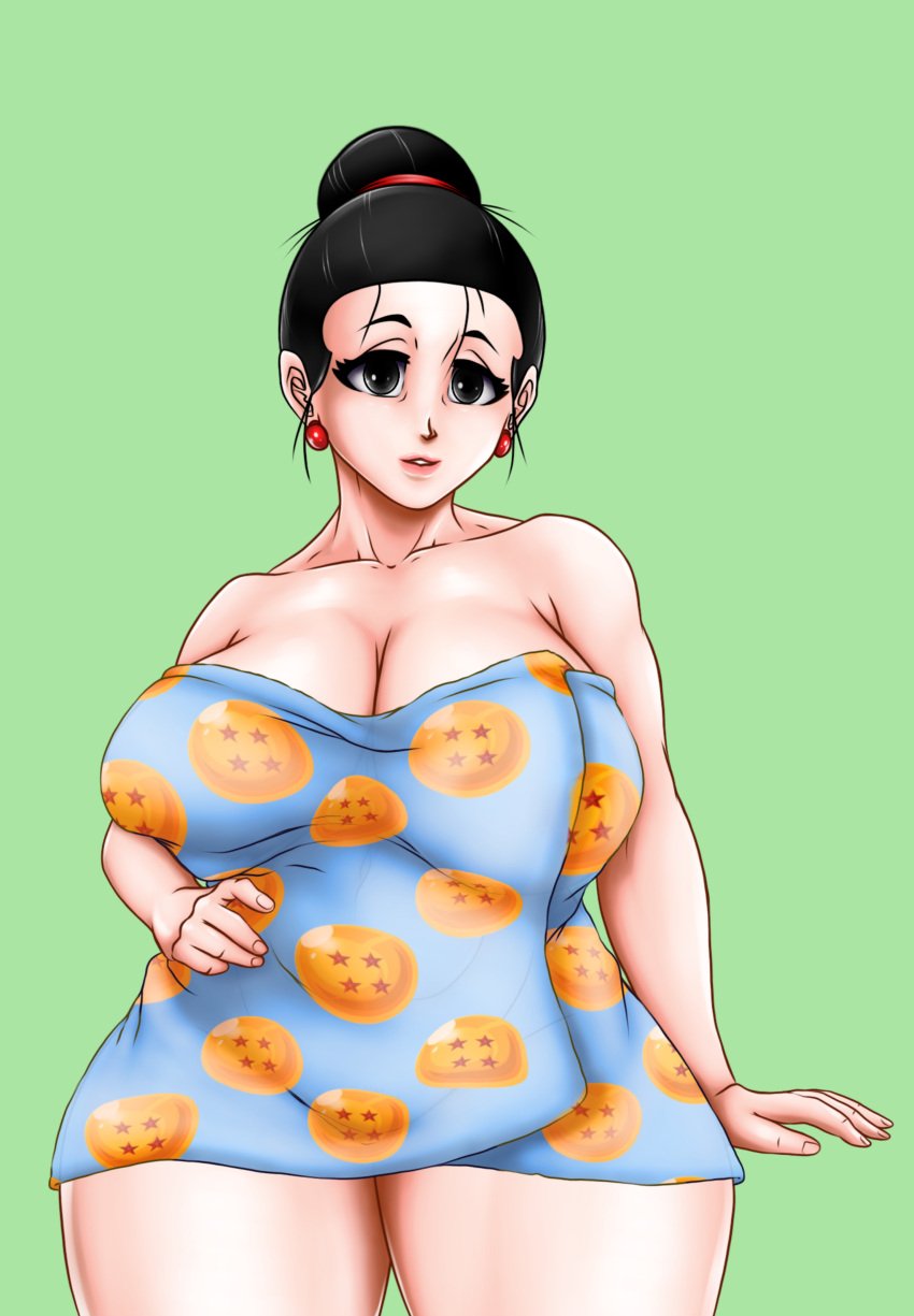 bathroom big_belly big_breasts chichi dragon dragon_ball dragon_ball_super dragon_ball_z milf mommy mother nude voluptuous voluptuous_female yinsalgurth