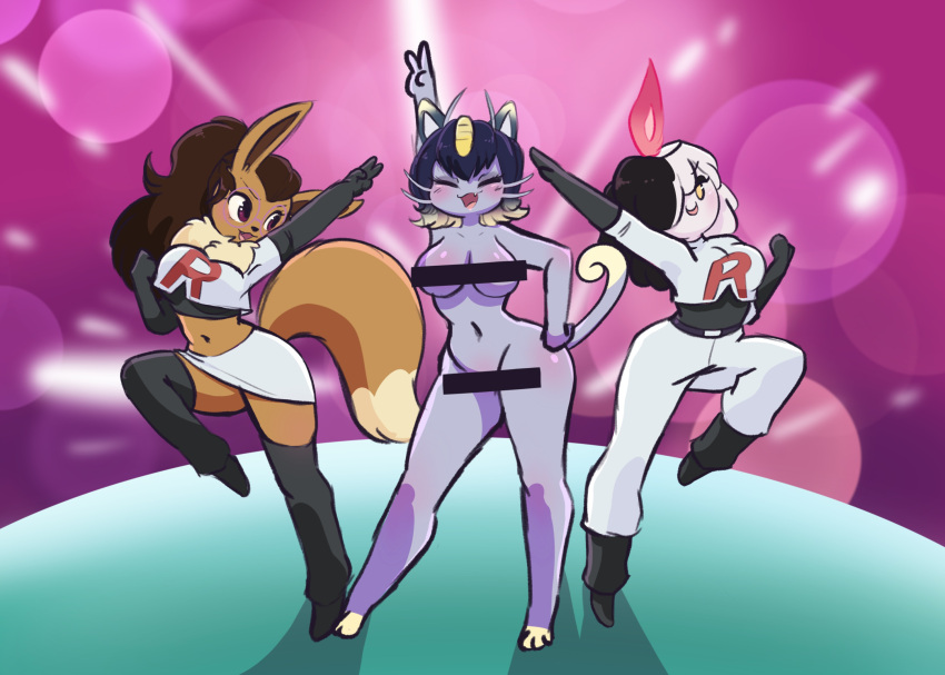 big_breasts breasts eevee ivee_rose pokémon_(species) pokemon thick_thighs valcanicwitch wide_hips