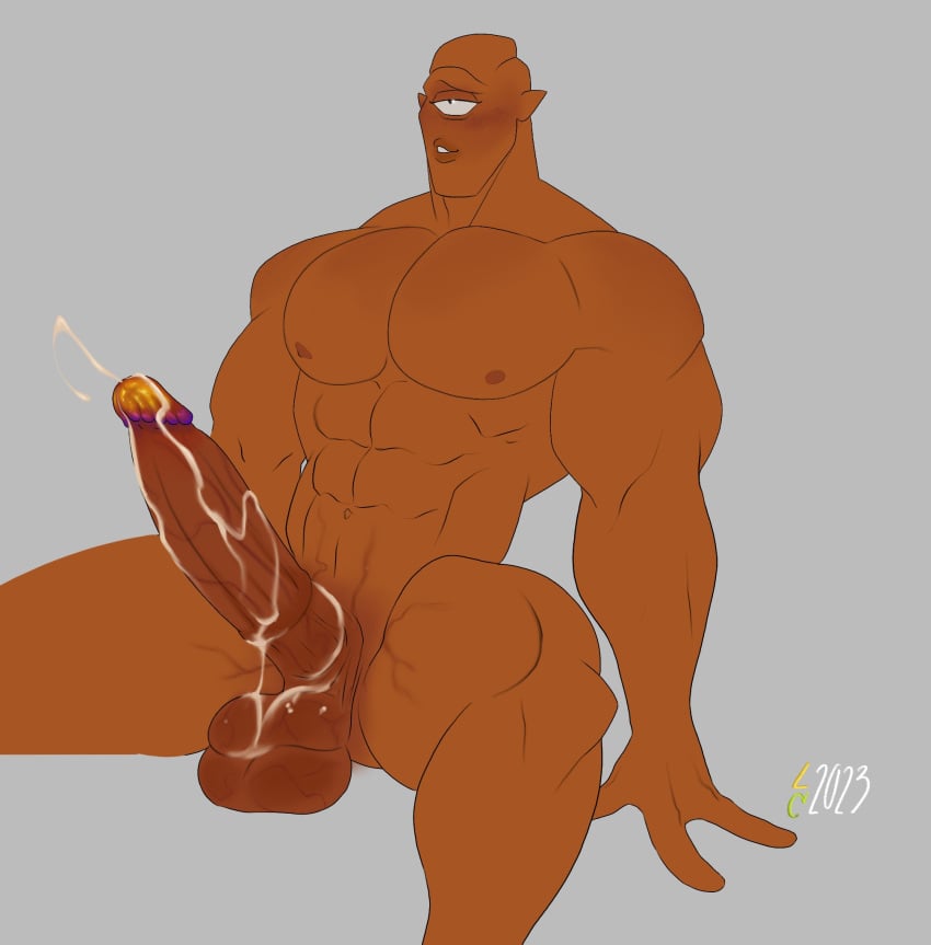 1boy 4_balls abs alien allen_the_alien balls bara big_balls big_muscles big_pecs big_penis blush boner cum cum_drip cum_on_balls cum_on_penis cumshot cyclops daddy dilf ejaculation erection gay huge_cock humanoid humanoid_genitalia humanoid_penis invincible invincible_(comics) lemonycactus male male_focus male_only multi_balls multi_genitalia muscular muscular_humanoid muscular_male navel nipples nude one_eye orange_body pecs penis pointy_ears solo solo_focus yaoi