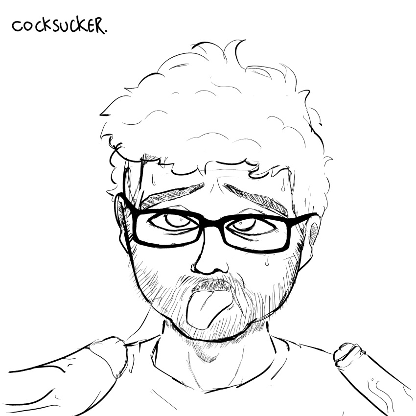 bukinsfw cum ejaculation facial gay glasses jabroni_mike male male_only sketch twitch.tv