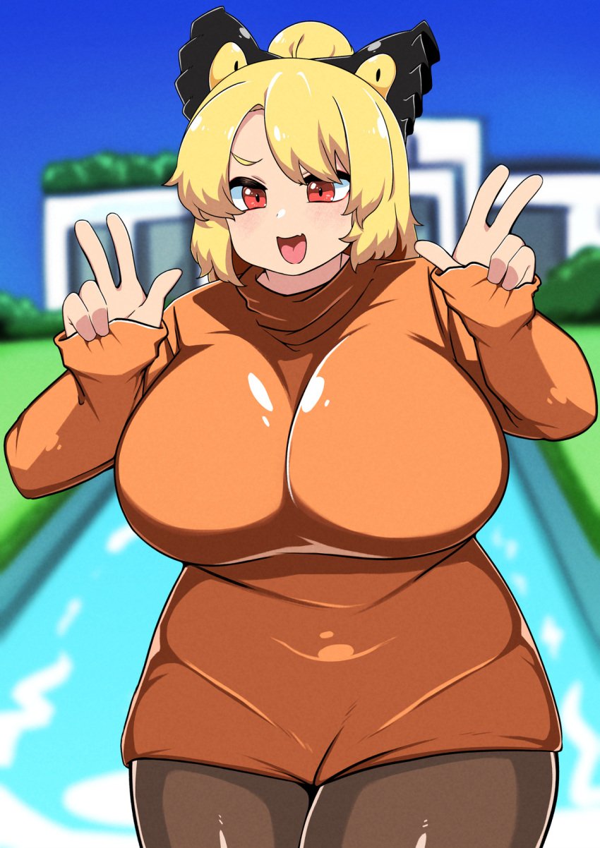 huge_breasts rinyamame sweater touhou yamame_kurodani