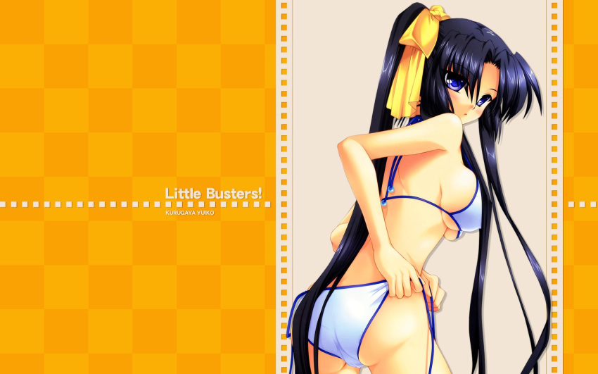 bikini hinoue_itaru key_(company) kurugaya_yuiko little_busters! mizugi na-ga sideboob