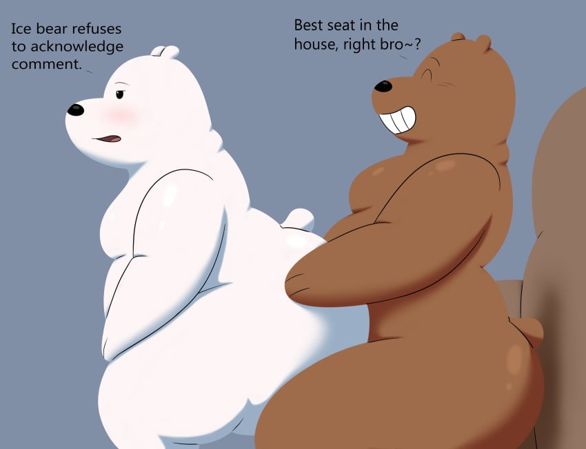 2023 2boys absurd_res anal anal_sex anthro ass bear big_butt black_eyes black_nose blue_background blush brown_bear brown_body brown_ears brown_fur brown_tail cartoon_network chair_position closed_eyes colossalstars digital_media_(artwork) duo english_text from_behind_position fur furniture gay gay_sex grizzly_(wbb) grizzly_bear hand_on_butt hand_on_leg happy hi_res huge_butt ice_bear inside male male/male male_penetrated male_penetrating male_penetrating_male mammal obese obese_anthro obese_male on_sofa overweight overweight_anthro overweight_male penetration penile penile_penetration penis_in_ass polar_bear sex short_tail side_view simple_background sitting sitting_on_sofa smile sofa superchub tail teeth text thick_thighs tongue ursine we_bare_bears white_body white_ears white_fur white_tail