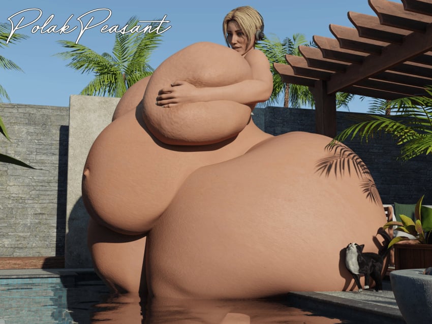 1girls 3d ass belly big_ass big_belly big_breasts breast_grab breasts cat completely_nude completely_nude_female female giantess gigantic_breasts huge_ass huge_breasts hyper hyper_ass hyper_thighs iq_(rainbow_six) large_breasts nude nude_female polakpeasant pool rainbow_six rainbow_six_siege sitting