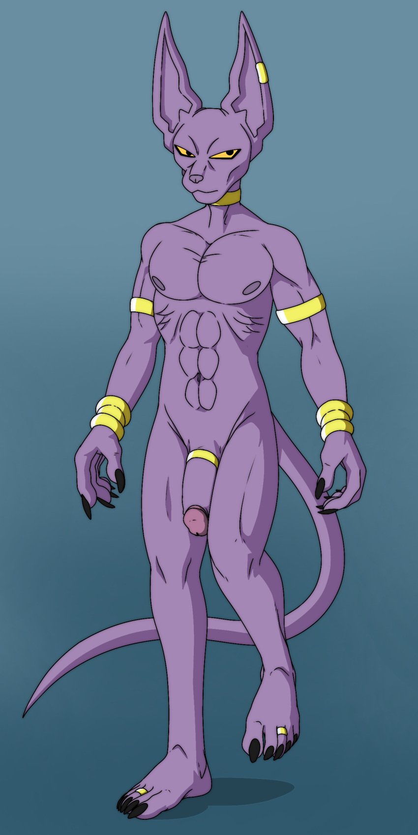 5_toes absurd_res accessory barefoot beerus cock_ring digit_ring domestic_cat dragon_ball dragon_ball_super egyptian feet felid feline felis flaccid foot_ninja15 genitals hi_res humanoid jewelry male male_only mammal muscular nipples nude penis penis_accessory penis_jewelry ring solo toe_ring toes