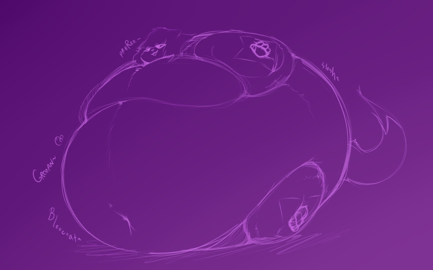 big_breasts blueberry_inflation bluecatbutt breasts cat_ears enjoying inflation purring solo spherical_inflation sunken_head sunken_limbs tagme