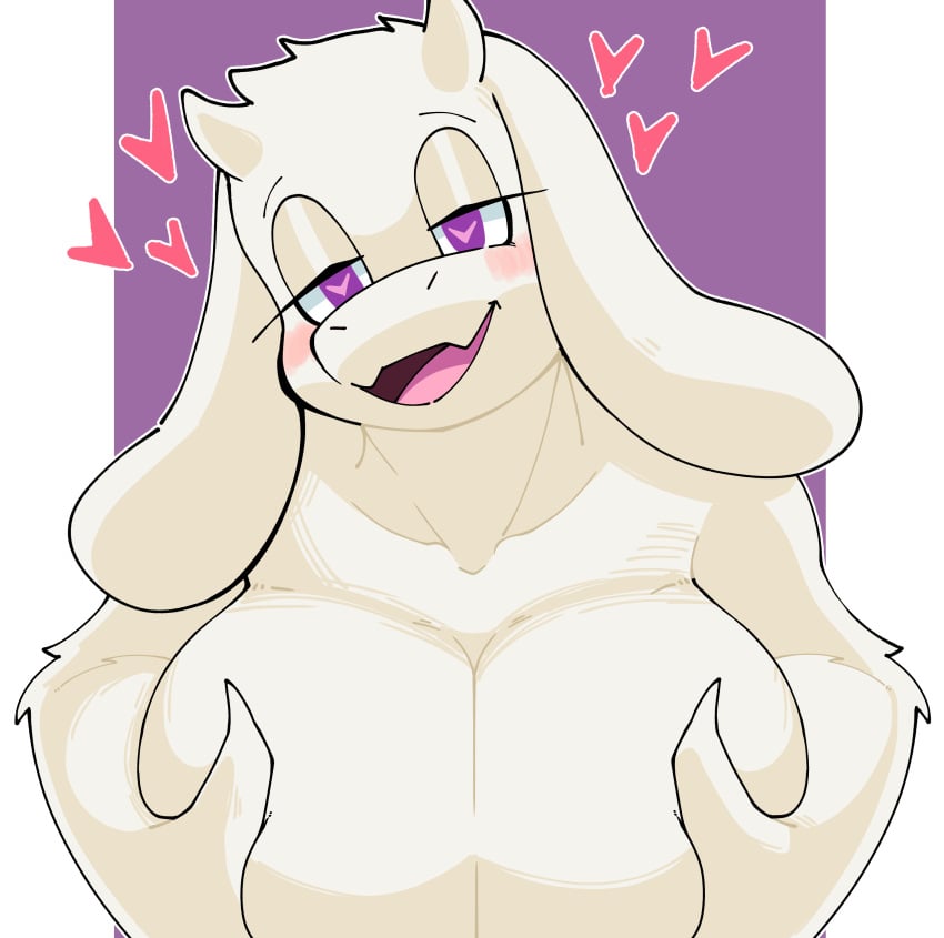 anthro big_breasts deltarune furry goat purple_eyes srmoka toriel undertale undertale_(series)