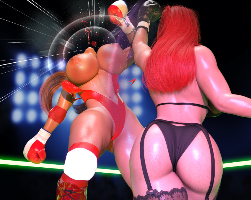 2girls 3d ass athletic athletic_female big_ass big_breasts big_butt black_boxing_gloves black_gloves boxing boxing/wrestling_beauties_universe boxing_gloves boxing_ring breasts busty candice_vixen chest cleavage curvaceous curvy curvy_figure digital_media_(artwork) dreamcandice eyebrows eyelashes eyes female female_focus female_only fit fit_female french_flag_boxing_gloves gloves hair hips hourglass_figure huge_breasts human ingrid_(heaven's_pass) large_ass large_breasts legs light-skinned_female light_skin lips lower_body mature mature_female original original_character slim slim_waist thick thick_legs thick_thighs thighs top_heavy top_heavy_breasts upper_body voluptuous voluptuous_female waist wide_hips