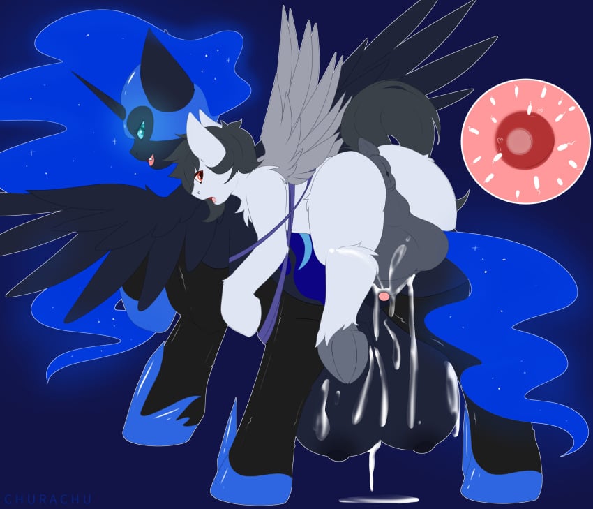 absurd_res alicorn animal_genitalia animal_pussy anus armor balls big_balls blue_body blue_eyes blue_feathers blue_fur blue_hair blue_mane blue_sclera blue_tail bodily_fluids canon_x_oc chura_chu clitoris clothing commissar_junior crotchboobs cum cum_in_pussy cum_inside cutie_mark digital_media_(artwork) dock equid equine equine_genitalia equine_pussy ethereal_hair ethereal_mane ethereal_tail fangs feathered_wings feathers female female_penetrated feral feral_on_feral feral_penetrated feral_penetrating feral_penetrating_feral footwear friendship_is_magic fur genital_fluids genitals glowing glowing_eyes grey_body grey_feathers grey_fur grey_hair grey_mane grey_tail hair hasbro headgear helmet hi_res hooves horn huge_crotchboobs hyper hyper_teats impregnation larger_female larger_feral male male/female male_penetrating male_penetrating_female mammal mane my_little_pony nightmare_moon_(mlp) nipples ovum pegasus penetration penile penile_penetration penis penis_in_pussy princess_luna_(mlp) pseudo_hair pseudo_mane pussy raised_tail red_eyes sex shoes size_difference small_dom_big_sub smaller_feral smaller_male sperm_cell tail teeth underhoof vaginal_penetration wings