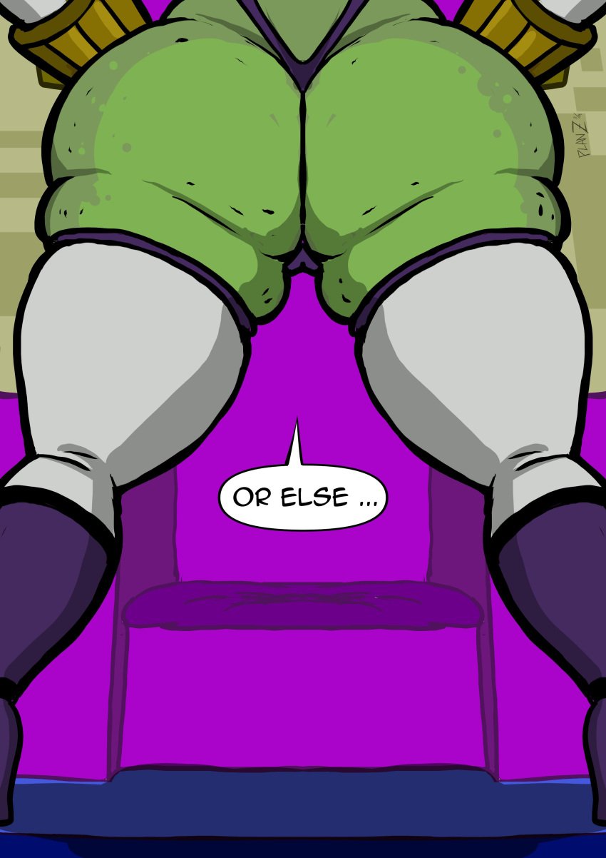 1girls alien alien_girl ass attea ben_10 ben_10_omniverse big_ass big_butt bottom_heavy bubble_ass bubble_butt cartoon_network comic_page dialogue english english_text fat_ass fat_butt female female_only green-skinned_female green_skin heels huge_ass huge_butt incursean large_ass large_butt planz34 slightly_chubby solo spacecraft spaceship speech_bubble standing text thick_ass thick_legs thick_thighs thigh_boots thighhighs thong throne throne_room tight_clothing unseen_male wide_hips