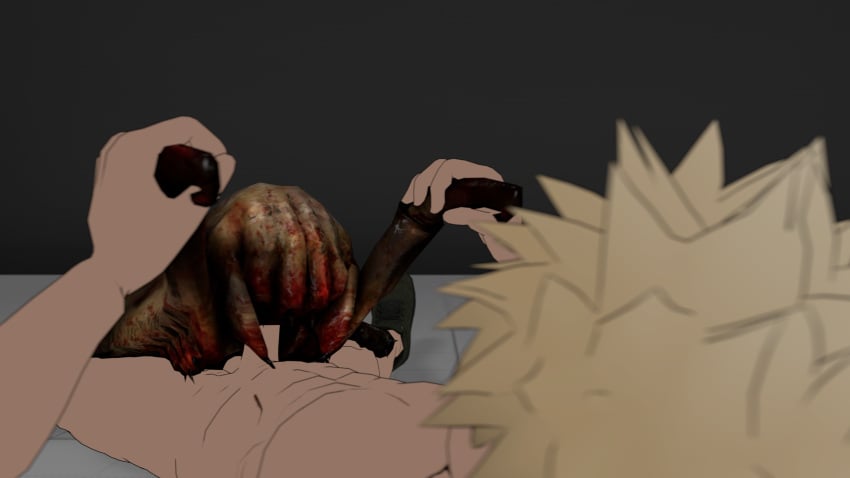 16:9 2023 3d_(artwork) alien balls bestiality digital_media_(artwork) duo erection fellatio genitals hair half-life headcrab hi_res human humanoid katsuki_bakugou kickli male male_penetrating mammal my_hero_academia nude oral penetration penile penis sex simple_background source_filmmaker valve widescreen zoophilia