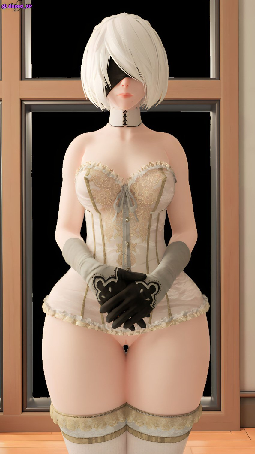 3d android big_ass big_hips big_thighs jinxed_xp nier:_automata pussy yorha_2b