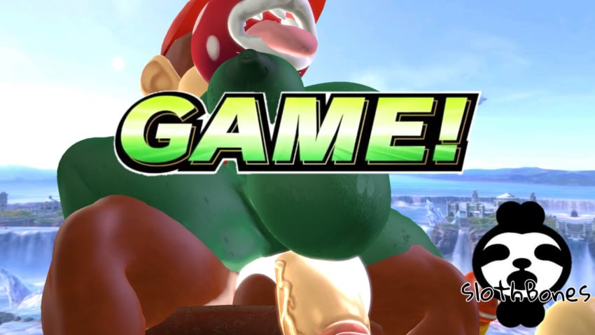 3d after_sex after_vaginal big_ass big_balls big_belly big_breasts big_penis bowser_jr. cum cum_drip cum_in_pussy cum_inflation cum_inside cumflated_belly diddy_kong erected_penis from_behind_position furry_on_plantie game knocked_out mario_(series) meme piranha_plant plantie sfm sloth_bones(artist) source_filmmaker super_smash_bros. thick_thighs