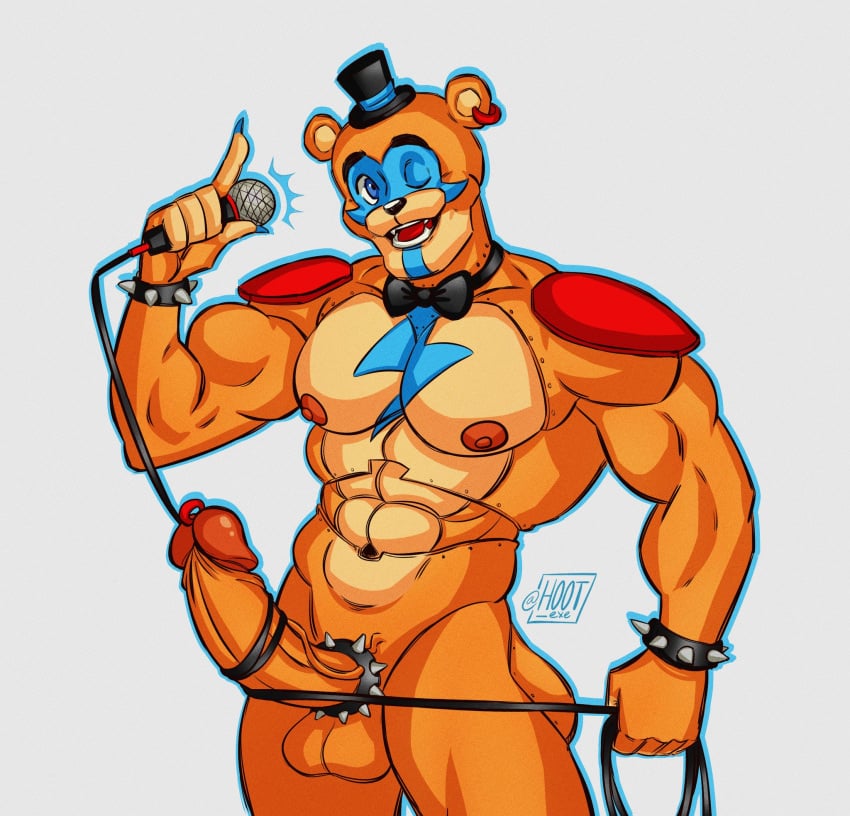 1boy 2022 abs animatronic anthro anthro_only artist_logo artist_name ass balls ballsack bara barazoku bear biceps big_balls big_cock big_penis big_testicles bodypaint bowtie bowtie_collar bracelets claws cock cock_ring completely_nude_male digital_drawing_(artwork) digital_media_(artwork) dilf ear_piercing ear_ring erect_penis erection facepaint fangs finger_claws five_nights_at_freddy's five_nights_at_freddy's:_security_breach foreskin foreskin_folds furry furry_male furry_only glamrock_freddy_(fnaf) glans headgear headwear holding_microphone holding_object hoot_exe humanoid_genitalia humanoid_penis intact long_penis looking_at_viewer machine male male_anthro male_nipples male_only mammal masculine microphone microphone_wire muscles muscular_anthro muscular_arms muscular_male navel nude_male one_eye_closed pecs pectorals penis penis_bondage penis_piercing pierced_ear pierced_genitals piercing presenting_penis retracted_foreskin robot scottgames scrotum sharp_teeth shoulder_pads simple_background smile smiley_face smiling smiling_at_viewer solo spiked_bracelet spiked_cock_ring steel_wool_studios testicles top_hat uncut ursid veiny_penis white_background wink winking winking_at_viewer wire wire_bondage