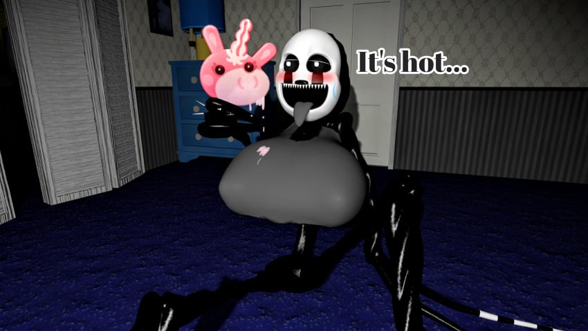 3d breasts five_nights_at_freddy's five_nights_at_freddy's_4 huge_breasts ice_cream marionette_(fnaf) melted_ice_cream nightmarionne puppet_(fnaf) rule_63 solo source_filmmaker yuuki_momofox