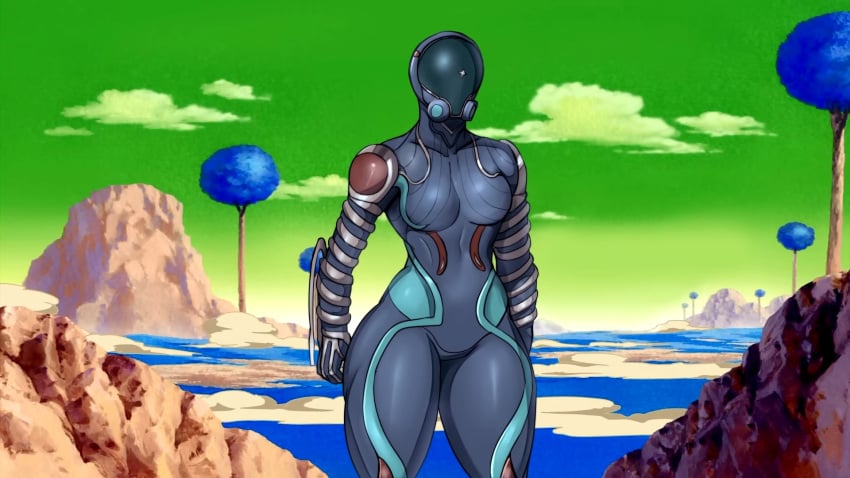 1girls ass breasts hips large_ass mag_(warframe) medium_breasts mrwarframeguy namek spacewaifu thick_thighs thighs tree trees warframe