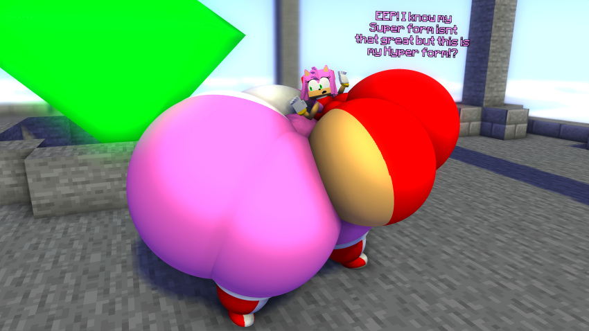 1girls amy_rose anthro ass big_ass big_breasts boots bracelet breasts colossal_ass english_text enormous_ass eyelashes female female_focus female_only furry gigantic_ass gigantic_breasts gloves green_eyes hedgehog hedgehog_humanoid hips huge_ass huge_breasts hyper hyper_ass hyper_breasts large_ass large_breasts looking_back massive_ass master_emerald mine-imator minecraft panties pink_fur pink_hair sega sonic_(series) sonic_the_hedgehog_(series) sospoo text thick_thighs thighs underwear voluptuous wardrobe_malfunction wide_hips