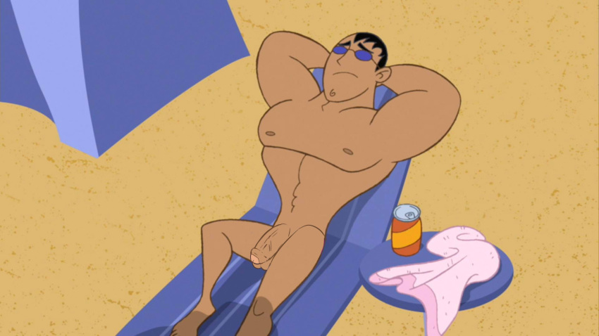 edit edited edited_screencap gay kim_possible male male_only muscular muscular_male nude penis senor_senior_junior solo