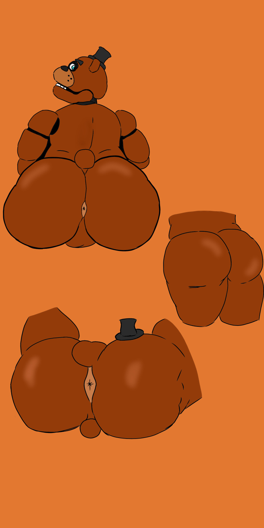 anal anus ass bear big_ass fat_ass fat_butt five_nights_at_freddy's fnaf freddy_(fnaf) freddy_fazbear freddy_fazgyatt gay huge_ass huge_butt male_only tagme thick_ass