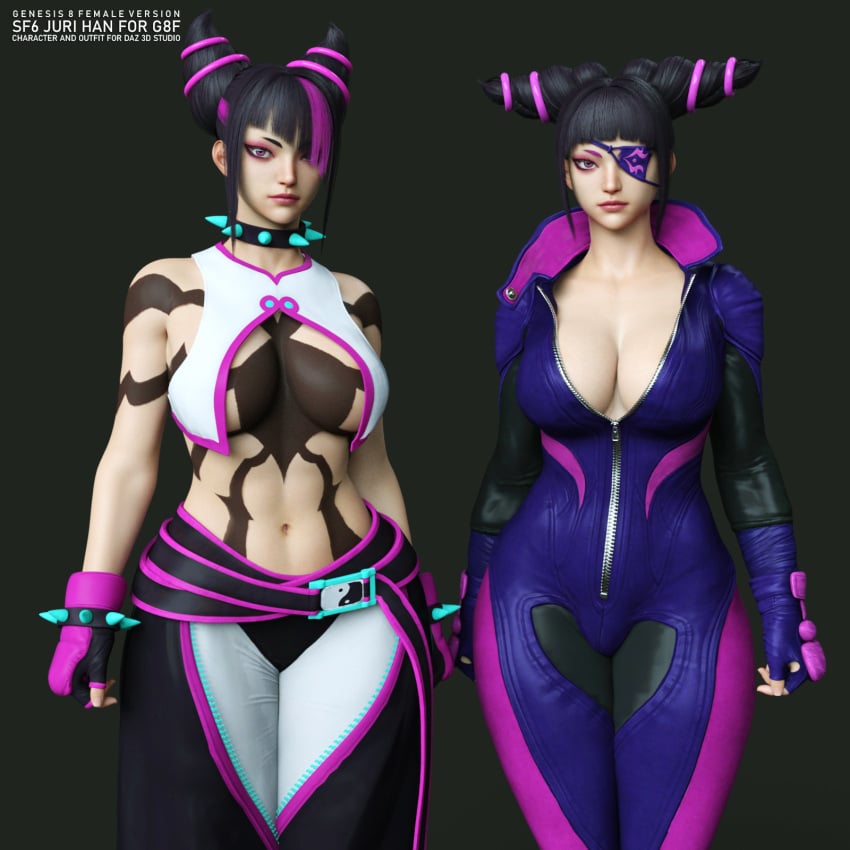 1girls 3d asian asian_female ass athletic athletic_female big_breasts breasts busty capcom cleavage curvaceous curvy curvy_figure digital_media_(artwork) eyebrows eyelashes eyes female female_focus female_only fighter fit fit_female guhzcoituz hair hips hourglass_figure huge_breasts human juri_han korean korean_female large_breasts legs light-skinned_female light_skin lips mature mature_female south_korea south_korean street_fighter street_fighter_6 thick thick_legs thick_thighs thighs thunder_thighs toned toned_female top_heavy top_heavy_breasts upper_body video_games villain villainess voluptuous voluptuous_female waist watermark wide_hips