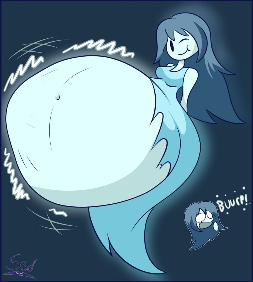 1girls belch belching belly big_belly burp burp_fetish burping cute_pred els3d female female_pred ghost ghost_girl spooky's_house_of_jump_scares spooky's_jump_scare_mansion spooky_(shojs) stomach vore vore_belly