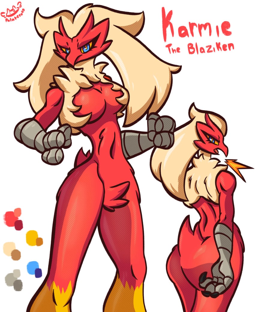 ass avian blaziken feathers oc original_character patatero69 pokemon pokemon_(species) pokemon_rse pokesona red_fur