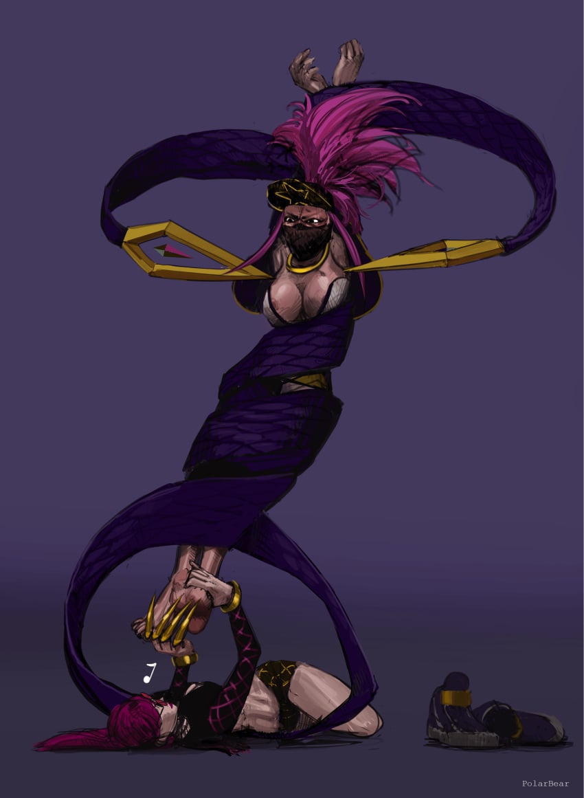 2019 2girls akali animated barefoot dated evelynn feet foot_fetish gif k/da_akali k/da_evelynn k/da_series league_of_legends lezdom metal_claws multiple_girls nail_guards nipple_slip polarbearnsfw restrained shoes_removed soles tickle_torture tickling tickling_armpits tickling_feet yuri