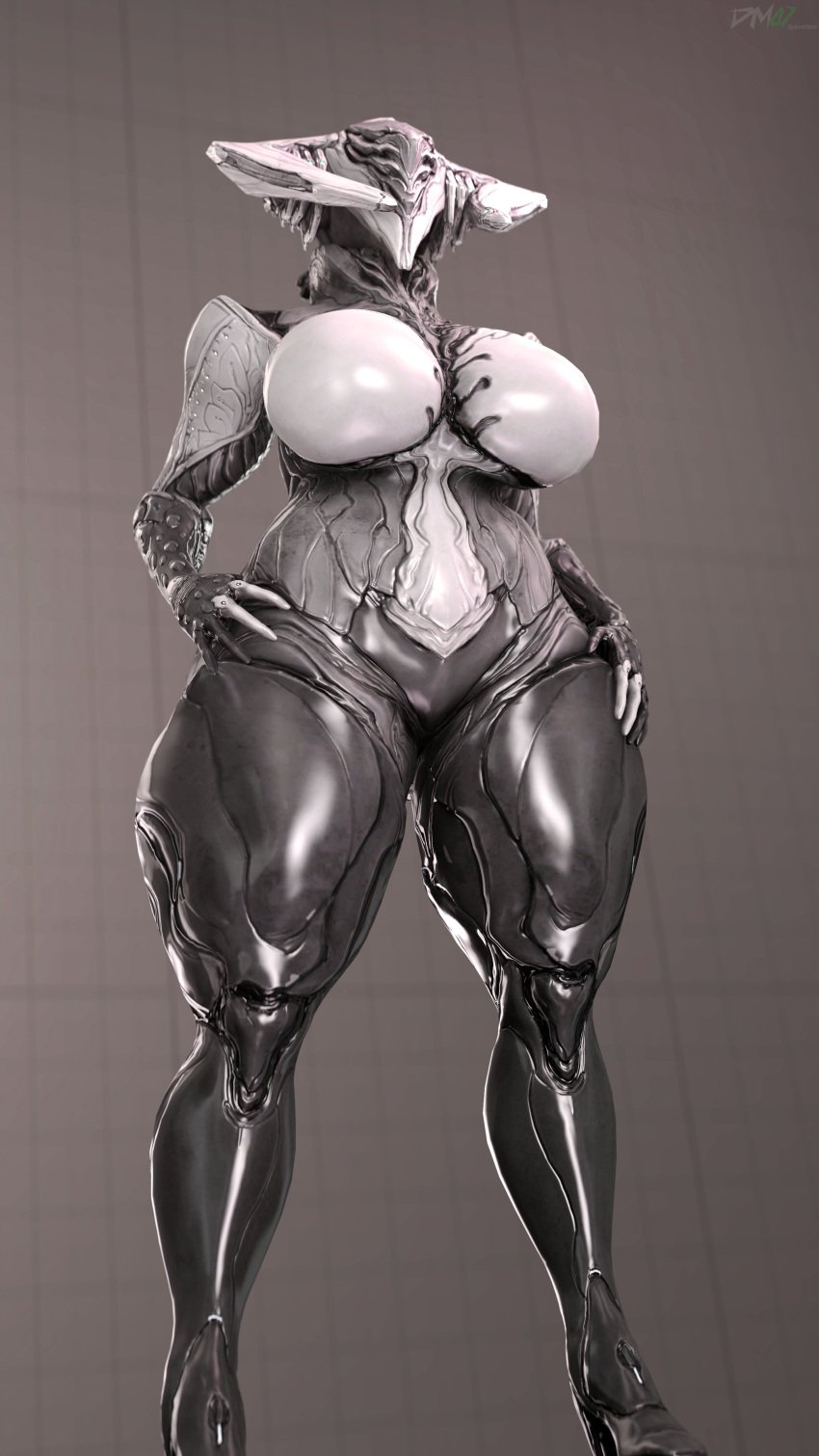 1girls 2_horns 3d 3d_(artwork) breasts child_bearing_hips curvy curvy_figure dm47 femloki hips horn huge_breasts huge_hips huge_thighs large_breasts loki_(warframe) solo solo_female thick_thighs thighs thunder_thighs voluptuous warframe wide_hips