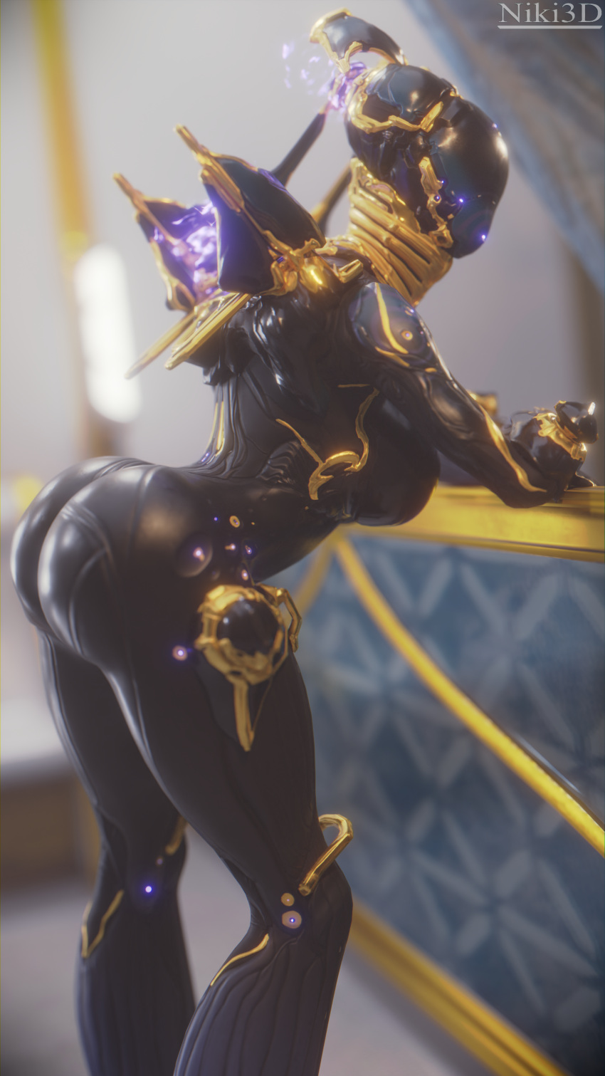 1girls 3d 3d_(artwork) ass breasts large_ass large_breasts niki3d nova_(warframe) nova_prime thighs warframe