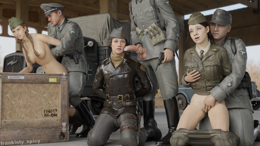 3boys 3d 3girls american blender bob_cut boots breast_grab breasts breasts_out british british_female call_of_duty call_of_duty_vanguard call_of_duty_ww2 car clothed_male_nude_female corporal_green cum cum_in_mouth cum_in_pussy cum_on_face cumshot fingering frankiely_spicy fucked_from_behind fucked_senseless grey_uniform gun leather leather_jacket military military_hat military_jacket military_uniform nazi nazi_uniform outdoors outside pale-skinned_female pale-skinned_male pale_skin penis penis_out pleasure_face pleasured polina_petrova russian russian_girl soldier soviet touching_breast touching_pussy twintails uniform vivian_harris_(cod) world_war_2 ww2